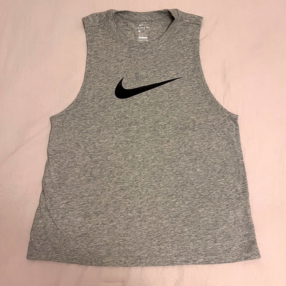 Nike Gray Sleeveless Tank Top